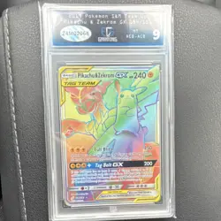 Pokemon TCG Team Up Pikachu & Zekrom GX Secret Rare 184/181 EGS 9 Holo - Image 1
