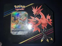 Pokemon - Crown Zenith Galarian Zapdos Tin Brand New Factory Sealed 5 Boosters - Image 1