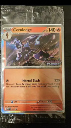 Pokemon TCG - Phantasmal Flames Prerelease Staff Promo Set SEALED - All 4 Promos - Image 1