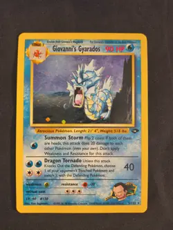 Giovanni's Gyarados - 5/132 - Pokemon Gym Challenge Unlimited Holo Rare NM - Image 1