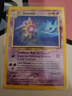 Pokemon TCG Starmie Neo Revelation 25/64 Regular Unlimited Rare - Image 2
