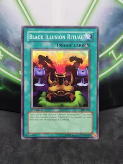 Yugioh Black Illusion Ritual MRL-051 Super Rare 1st Edition LP - Image 1