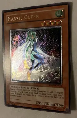 Yu-Gi-Oh! Harpie Queen Ultimate Rare EURO Lightly Played FOTB-EN020 - Image 1
