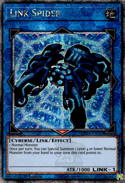 [Quarter Century Secret Rare] YuGiOh - Link Spider - NM/M MP24-EN045 1st Ed - Image 1