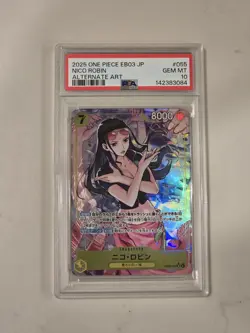Nico Robin (Alt Art) EB03-055 SR ONE PIECE Heroines Edition ONE PIECE JP PSA 10 - Image 1