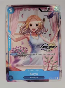 2024 One Piece Celebration Pack KAYA OP03-044 R Full Alt Art Foil Holo Promo MT - Image 2