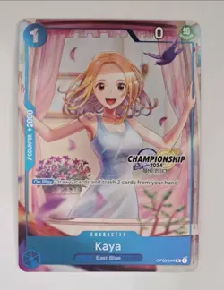 2024 One Piece Celebration Pack KAYA OP03-044 R Full Alt Art Foil Holo Promo MT - Image 3