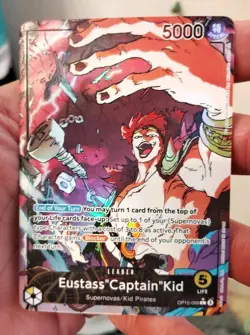 Eustass"Captain"Kid Leader Alt Art One Piece OP10-099 TCG English Card - Image 1