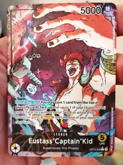 Eustass"Captain"Kid Leader Alt Art One Piece OP10-099 TCG English Card - Image 3