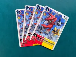 Shoutmon BT21-011 Playset World Convergence Digimon Card Game x4 - Image 1