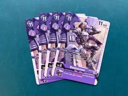 Beelzemon BT10-082 Playset Xros Encounter Digimon Card Game x4 - Image 1