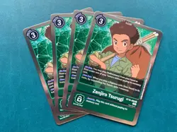 Zenjiro Tsurugi BT10-090 Playset Xros Encounter Digimon Card Game x4 - Image 1