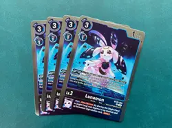 Lunamon BT22-069 Playset Cyber Eden Digimon Card Game x4 - Image 1