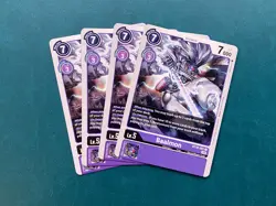 Baalmon BT10-081 Playset Xros Encounter Digimon Card Game x4 - Image 1