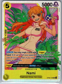 Nami OP08-106 SR English Two Legends - One Piece Card - NM - Image 1