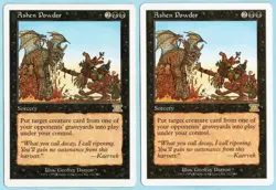 Ashen Powder x2 2x 1999 MTG Core Set 6th Edition Black Rare Sorcery SP - NM AZ1 - Image 1