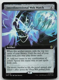 Interdimensional Web Watch (Extended Art) R Foil Marvel's Spider-Man 278 NM - Image 1