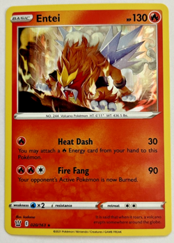 Entei 020/163 Pokemon TCG SWSH05: Battle Styles Holo - Image 1