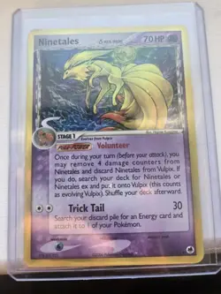 Ninetales 8/101 EX Dragon Frontiers Pokemon Card Delta Species Holo Rare - Mp - Image 1