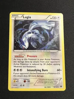 Pokemon TCG Lugia Fates Collide 78/124 Exclusive Cracked Ice Holo - Image 1