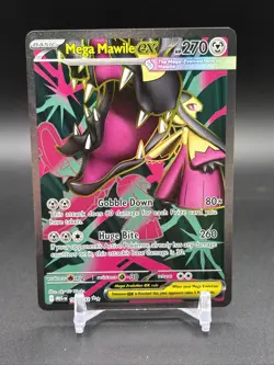 MEGA MAWILE EX 2025 POKEMON MEGA EVOLUTION ULTRA RARE 162/132 - Image 1