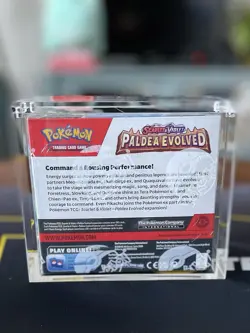 Pokemon Paldea Evolved Booster Box (Factory Sealed) (SV02) w/ Acrylic Case - Image 3