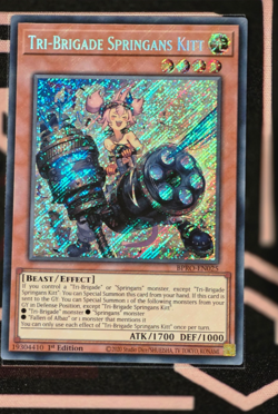 BPRO-EN025 Tri-Brigade Springans Kitt Secret Rare 1st Ed YUGIOH - Image 1