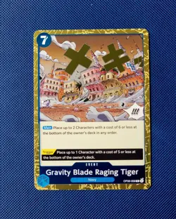 Gravity Blade Raging Tiger OP06-058 R - PRB02 - One Piece CCG - Image 1