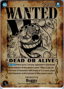Buggy (Wanted Poster) OP09-051 English Emperors in New World - One Piece - NM - Image 1