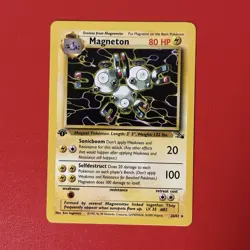 Magneton 26/62 1st Edition Fossil Rare Non-Holo Vintage Pokemon TCG Card LP - Image 1