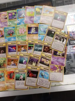 Vintage 1996 Nintendo Pocket Monsters Pokemon Japanese Cards Lot Of 63 - Image 3