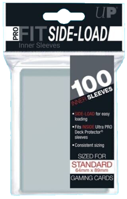 Ultra Pro Gaming PRO FIT Side-Load Inner Card Sleeves- 100 Sleeves STANDARD Size 74427846497 - Image 1