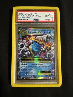 Mega Blastoise EX 22/108 PSA 10 Gem Mint | XY Evolutions Pokemon Card - Image 1