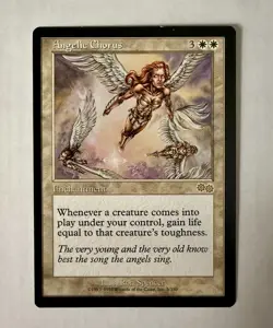 Angelic Chorus Magic the Gathering Card MTG Urza's Saga Excellent Condition!!! - Image 1