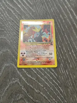 Entei Black Star Promo #34 Movie Reverse Holo - Pokemon Card - DMG - Image 1