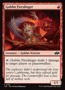 NM Goblin Fireslinger, MTG, Foundations Jumpstart, Magic the Gathering, 136 - Image 1