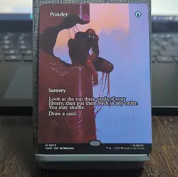 Magic: The Gathering Ponder Sorcery Spider-Man Moebius Marvel 0013 Blue 2025 - Image 1