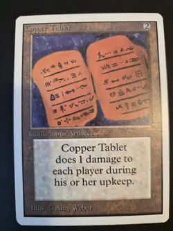 Copper Tablet (Unlimited Edition) MTG NM Magic: the Gathering Vintage - Image 1