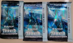 3 (three) - Magic the Gathering Tarkir: Dragonstorm Collector Booster pack mtg - Image 1