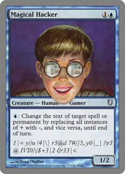 Magical Hacker Unhinged LP MTG - Image 1