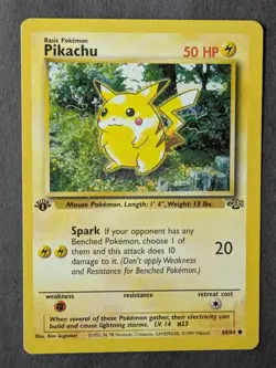 Pokemon TCG - Pikachu 60/64 FIRST EDITION Base Set - Image 1