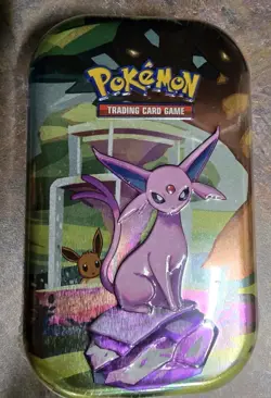 Pokemon TCG: Scarlet & Violet Prismatic Evolutions Mini Tin Box Espeon SEALED - Image 1