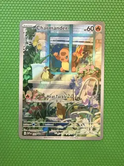 Charmander Pokemon Scarlet Violet Black Star Promo 44 Full Art Holo BSP SV NM - Image 1