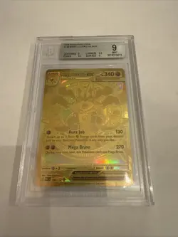 2025 Pokemon Mega Evolution Lucario ex Hyper Rare #188/132 BGS 9 - Image 1