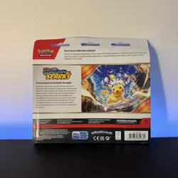 Pokemon TCG Scarlet & Violet Surging Sparks 3-Pack Blister Quagsire NEW SEALED - Image 2