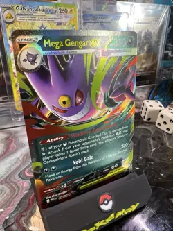 Mega Gengar Ex 056/094 Phantasmal Flames Double Rare Pokemon TCG Pack Fresh NM🔥 - Image 3