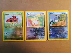 Pokemon Vintage Lot English Southern Islands Marill Togepi & Ledyba - Image 1
