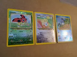 Pokemon Vintage Lot English Southern Islands Marill Togepi & Ledyba - Image 2