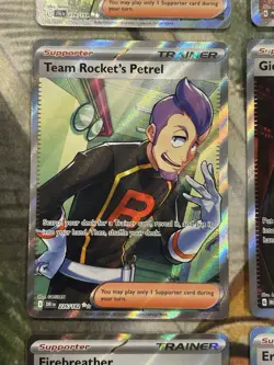 Pokemon Trainer Lot x9 Petrel Giovanni Brock Eri Fennel Full Art Ultra Rare - NM - Image 5