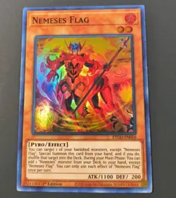 Yu-Gi-Oh! Nemeses Flag Super Rare ETCO-EN010 1st Edition LP - Image 1